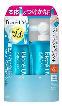 ビオレBiore UV アクアリッチ エッセンス　 つけかえ用 　120g　４個 51DQt9rMT+L._UF350,350_QL50_.jpg